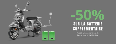 Batterie supplémentaire scooter électrique SPENCER 50 Groupe Gyromax