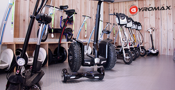 Intérieur de la boutique gyromax à Arcachon