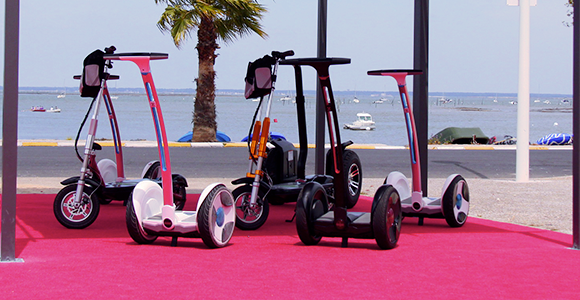 Gyropodes sur tapis
